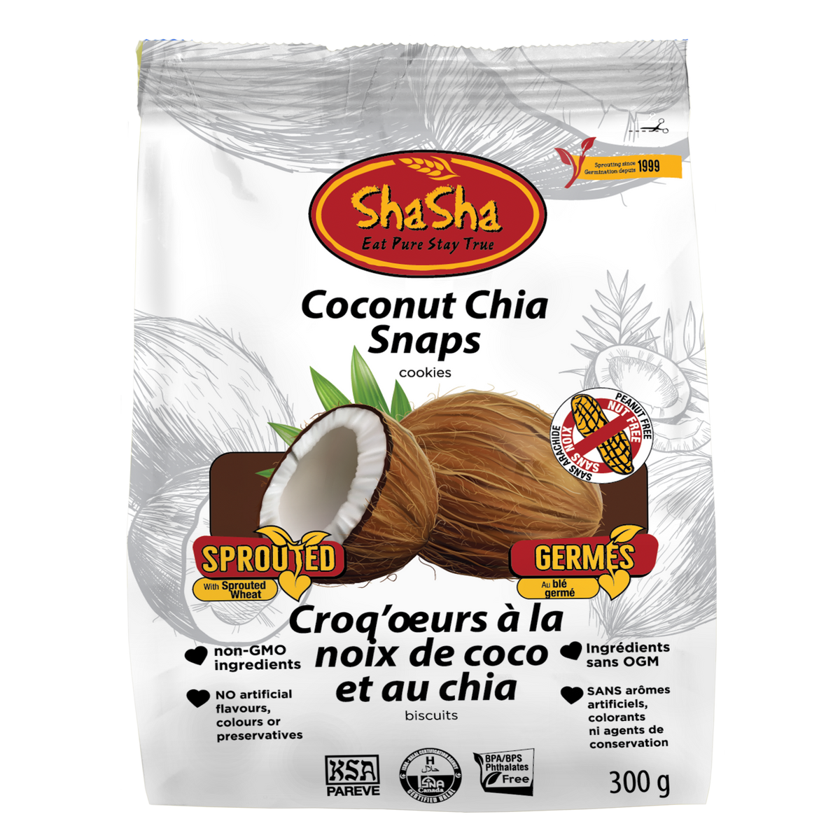 Coconut Chia Snaps