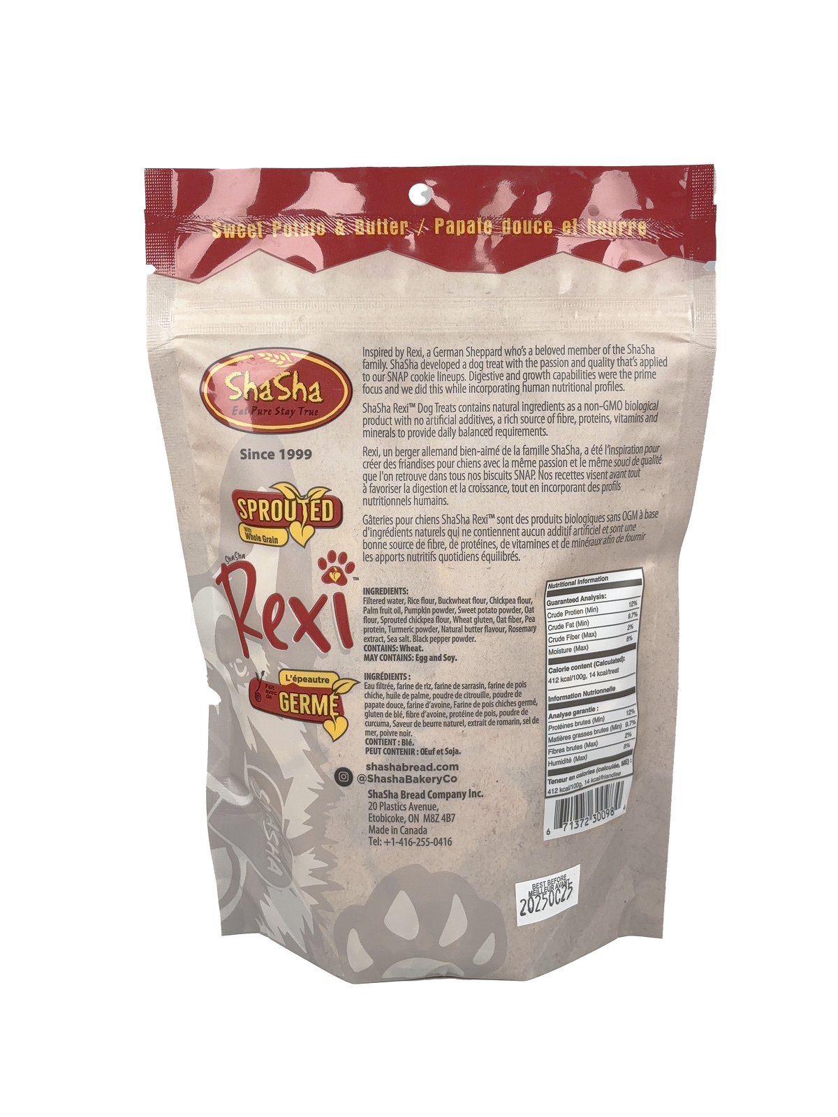 Rexi Dog Treats - Sweet Potato & Butter