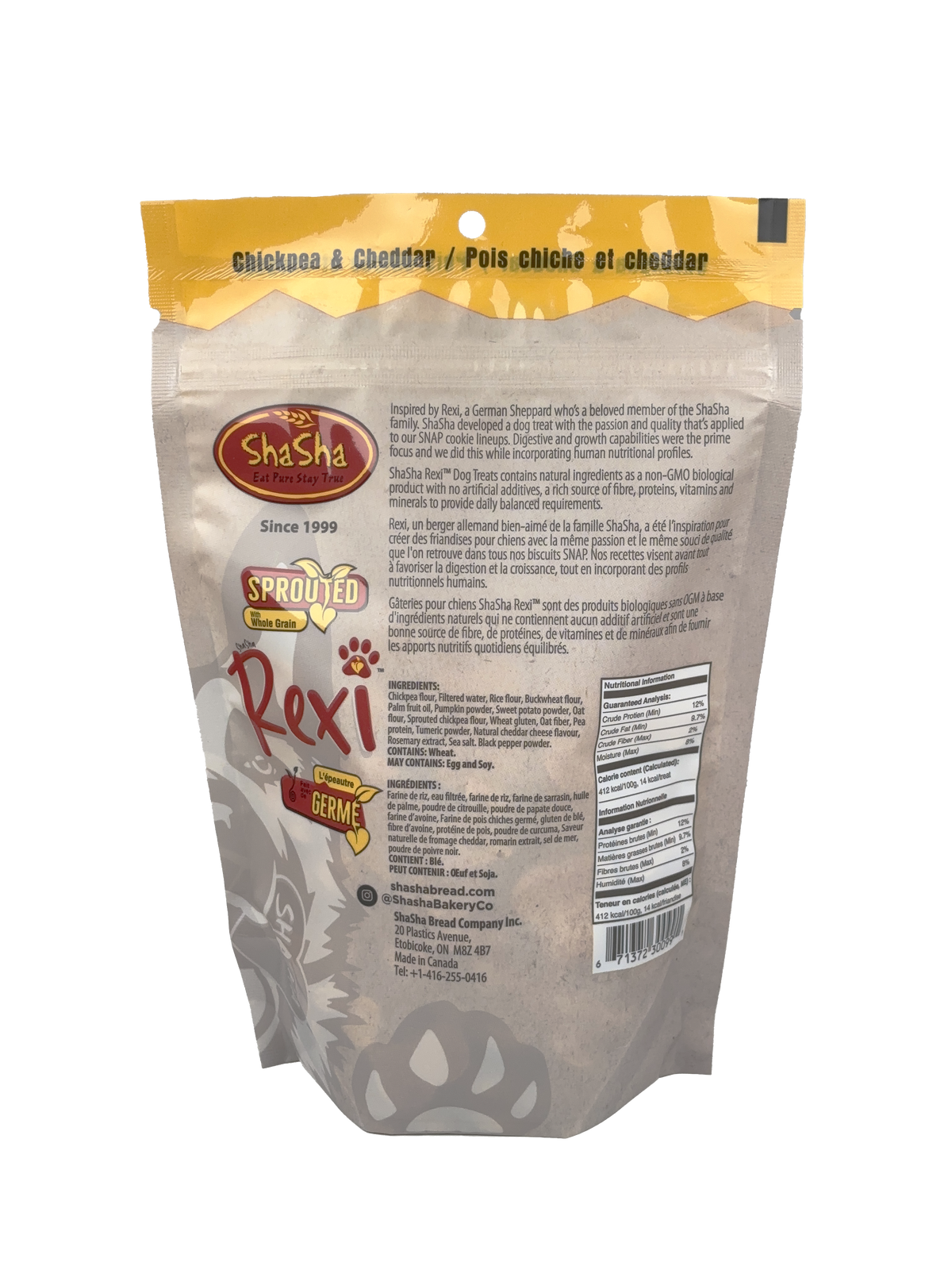 Rexi Dog Treats - Chickpea & Cheddar